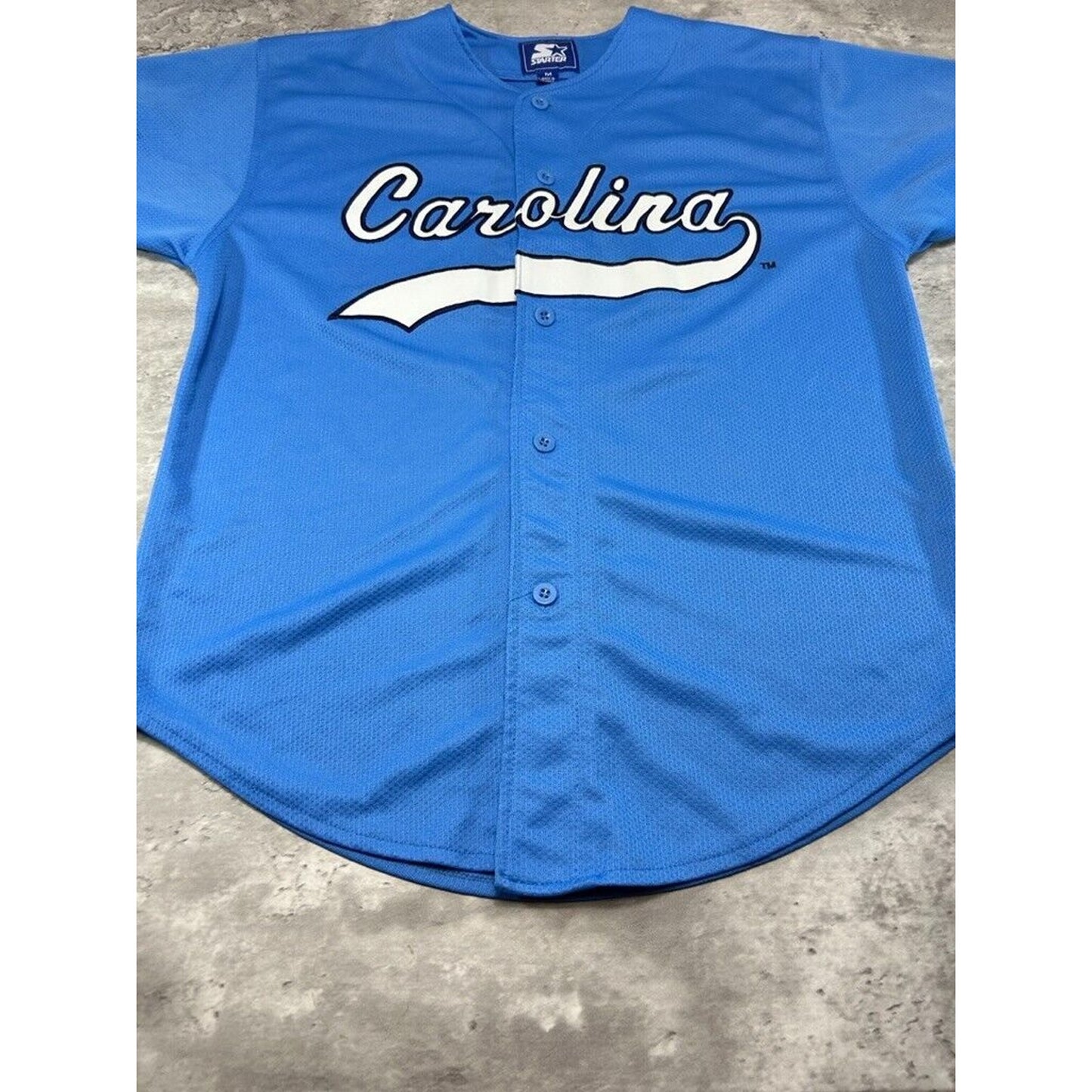 Vintage 90s UNC Tarheels NCAA Stitched Starter Baseball Jersey Size Medium