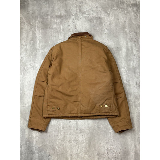 Vintage Carhartt Quilted Lined Canvas Workwear Cropped Arctic Jacket Size XL
