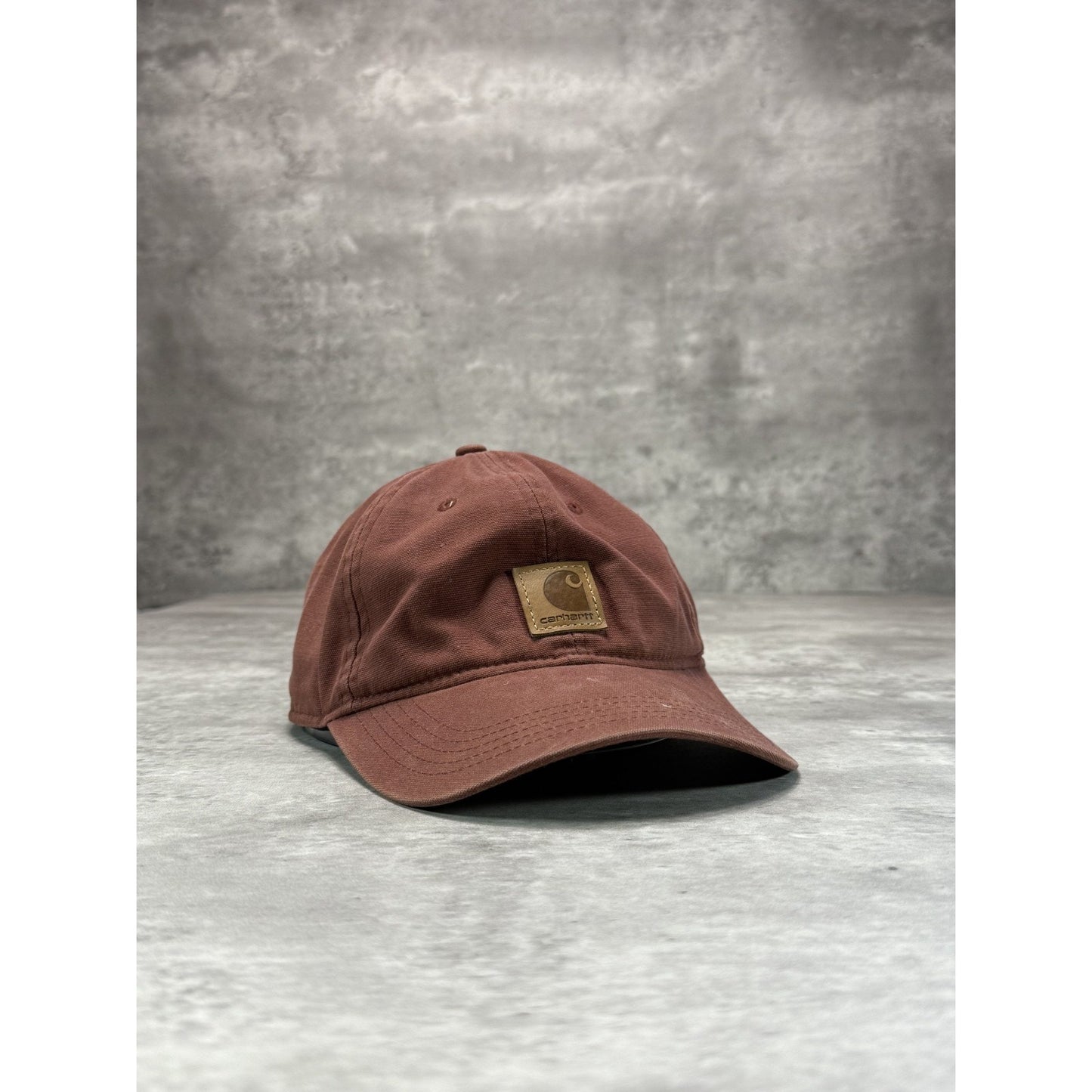 Carhartt Embroidered Patch Workwear Snapback Hat OSFA Maroon