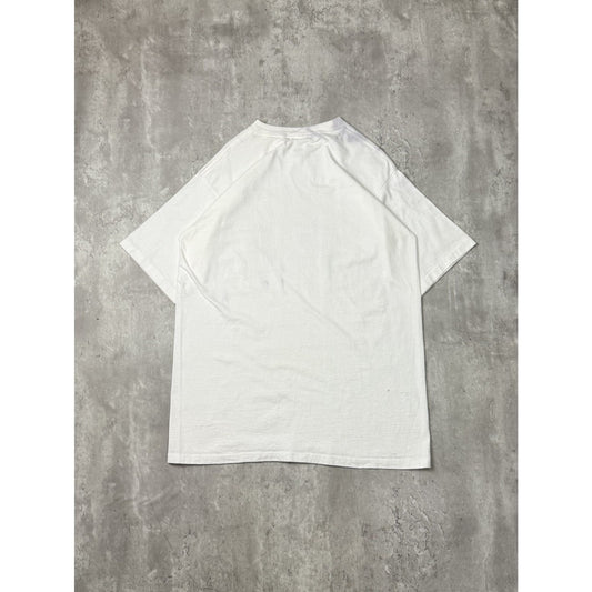 Vintage 1990 Cat Fud Cartoon Comedy Graphic T-Shirt Size XL White