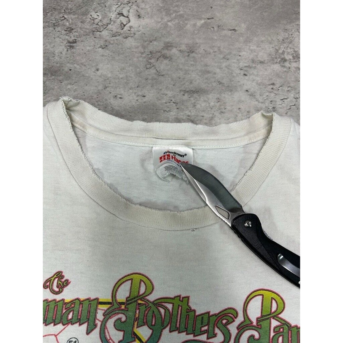 Vintage 1997 Allman Brothers Band Georgia Peach Rock Music T-Shirt Size XL
