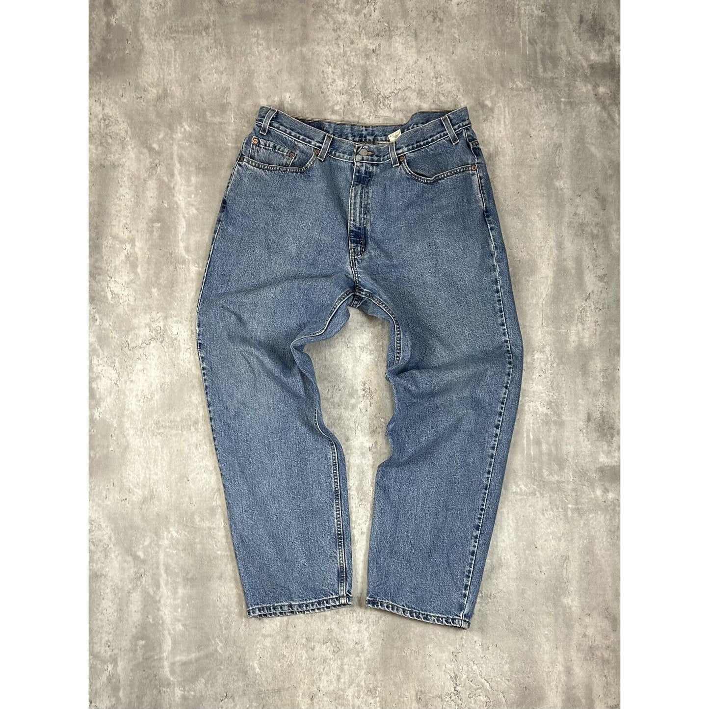 Vintage 90s Levis 550 Red Tab Medium Wash Denim Pants Size 38 Blue