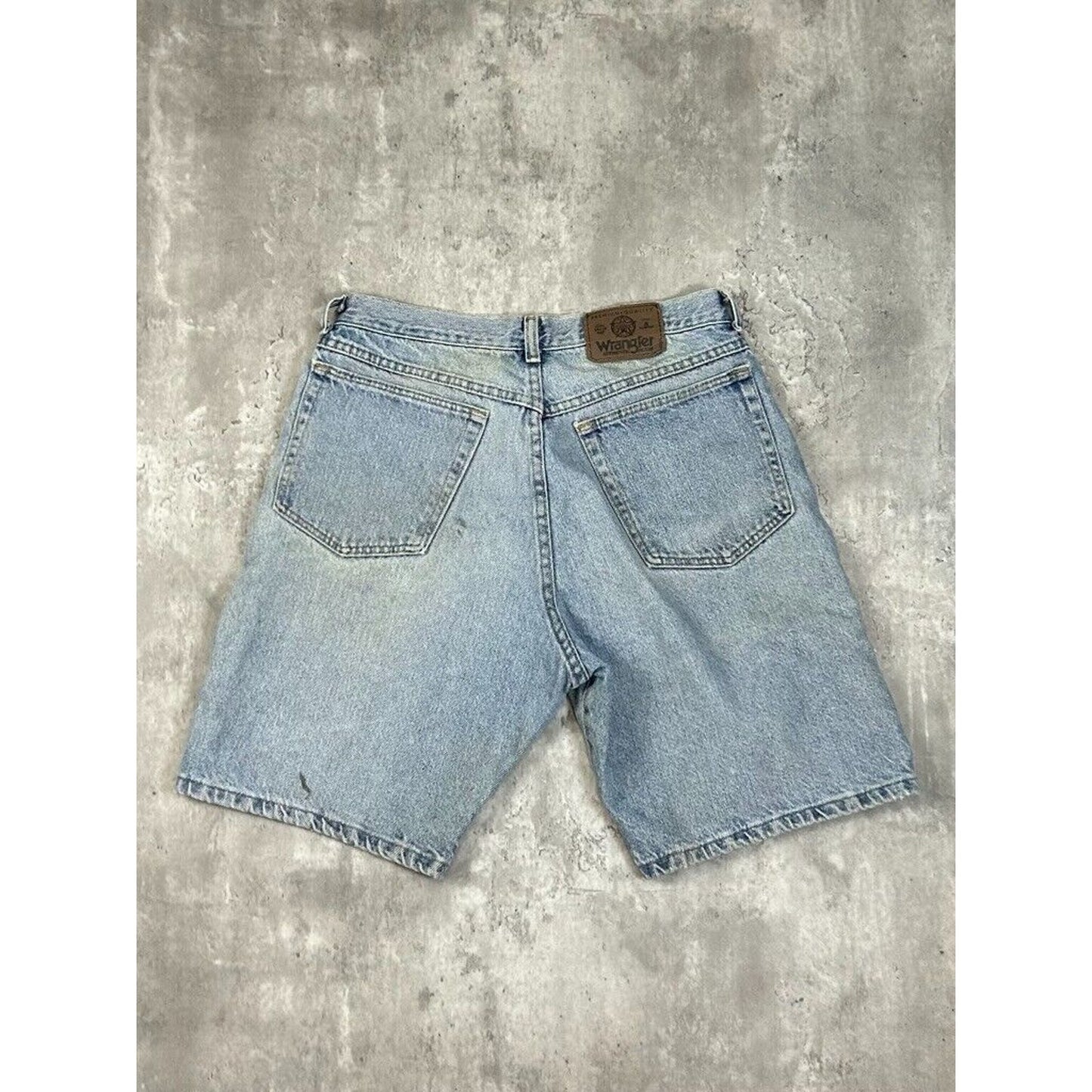 Vintage Wrangler Jeans Light Wash Denim Shorts Size 30 Blue