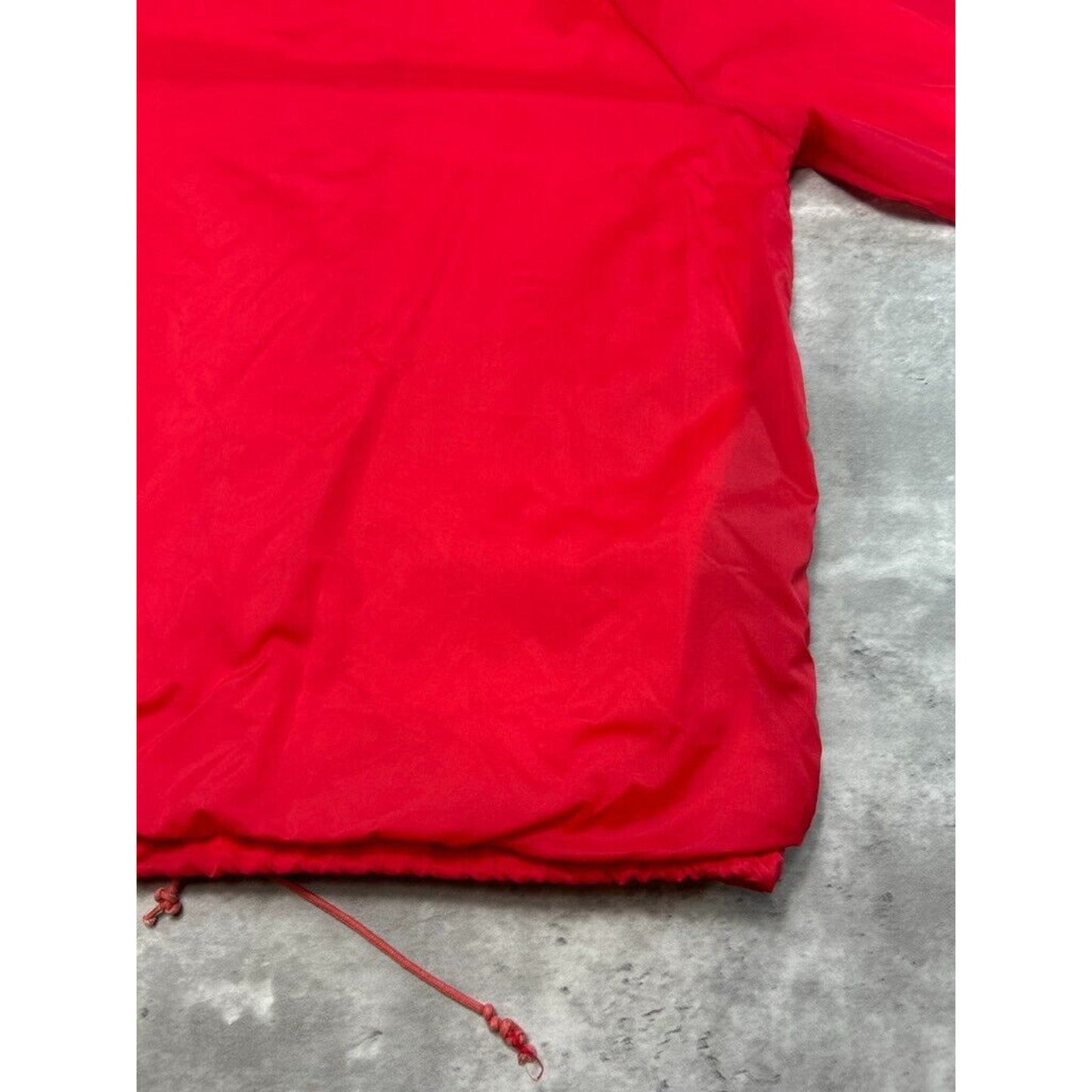 Vintage 80s Ohio State Buckeyes NCAA Nylon Coaches Jacket Size Medium Red