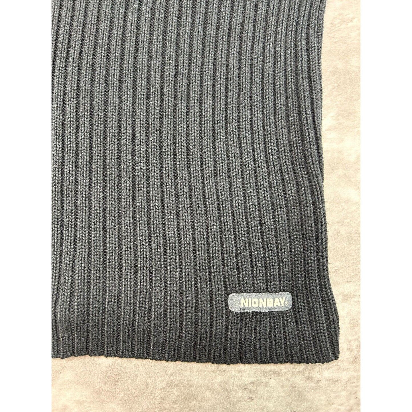 Unioin Bay Ribbed Pull Over Turtle Neck Knit Sweater Size XL Black