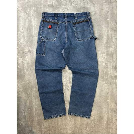 Vintage Wrangler Riggs Medium Wash Denim Carpenter Pants Size 39