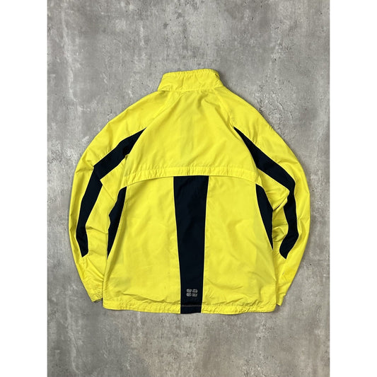 Vintage 2000s Nike Embroidered Swoosh Two Tone Windbreaker Jacket Medium YOUTH