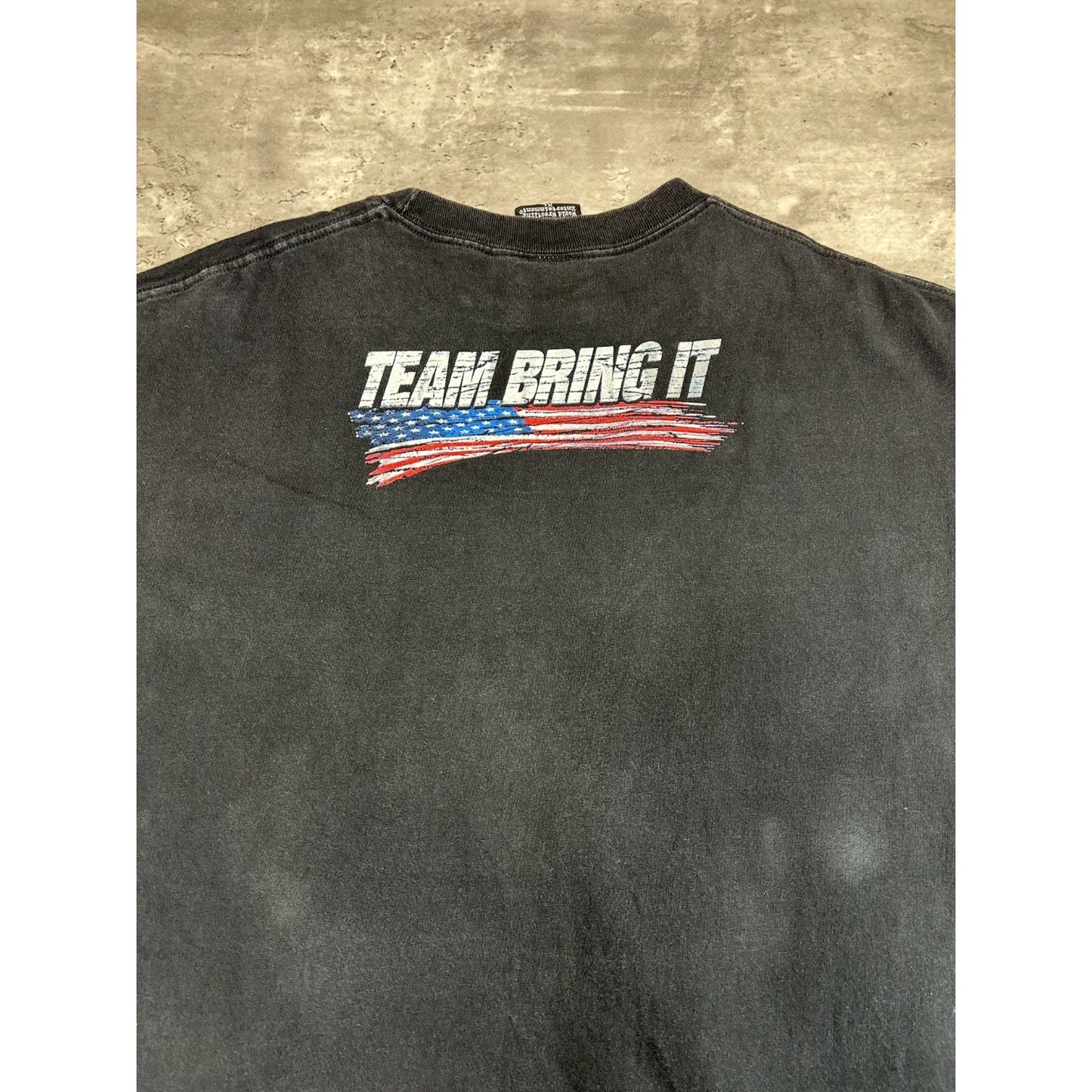 WWE The Rock Team Bring IT Wrestling Graphic T-Shirt Size XL Black