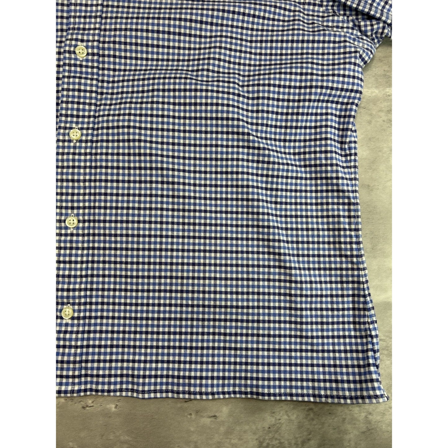 Vintage Polo Ralph Lauren Plaid Print Reworked Cropped Button Up Shirt Sz XL