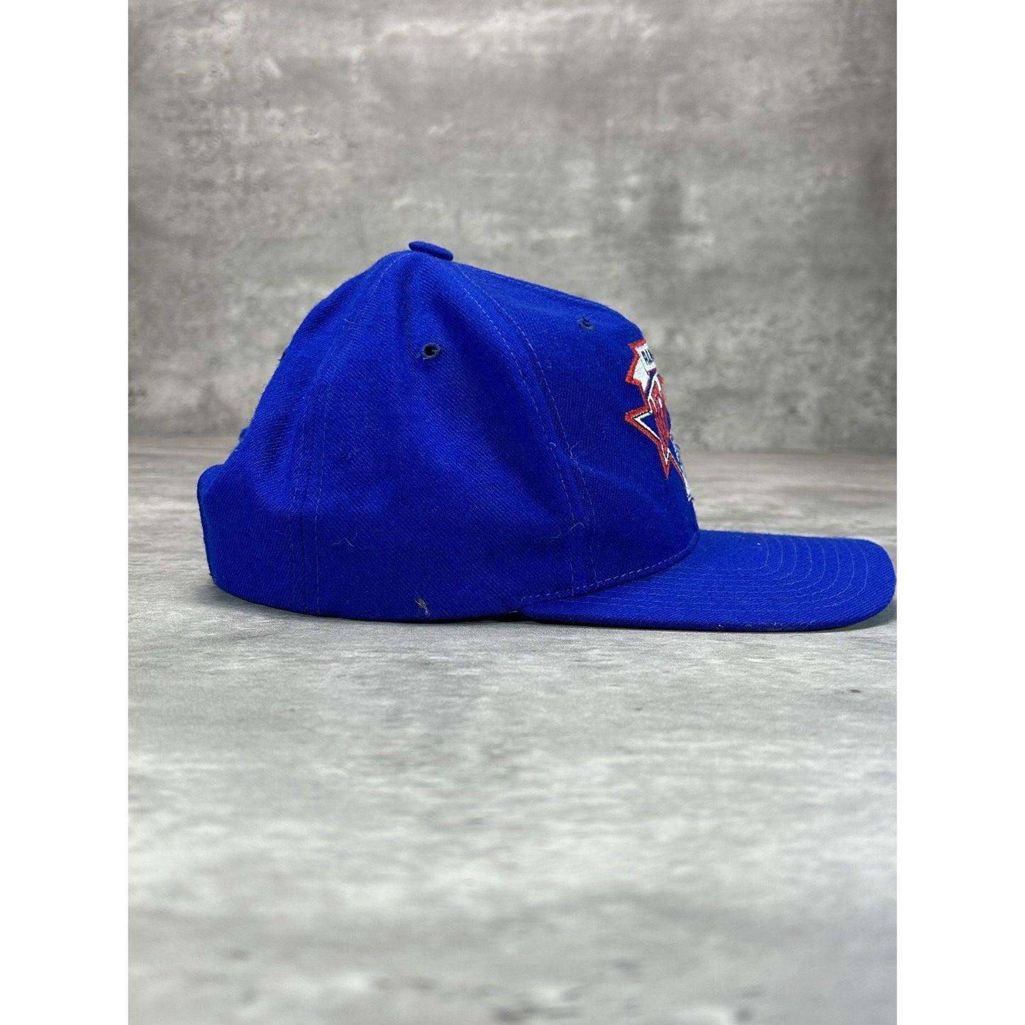 Vintage 90s New York Rangers NHL Embroidered Logo CCM Hockey Snapback Hat OSFA