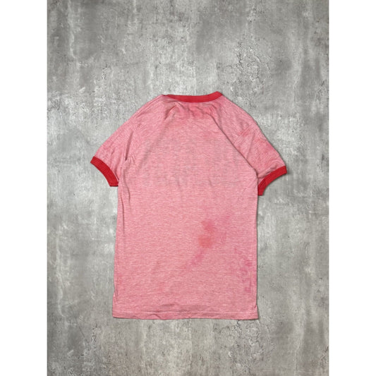 Vintage 80s/90s California Beach Destination Spellout Ringer T-Shirt Size Large