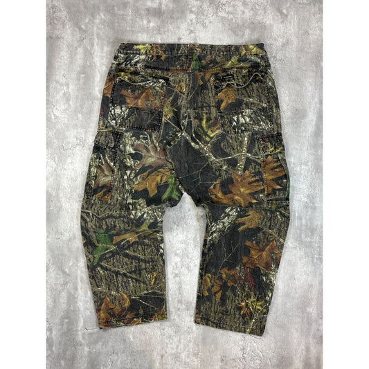 Vintage Wolf Mountain Mossy Oak Break Up Hunting Camo Cargo Pants Size 41