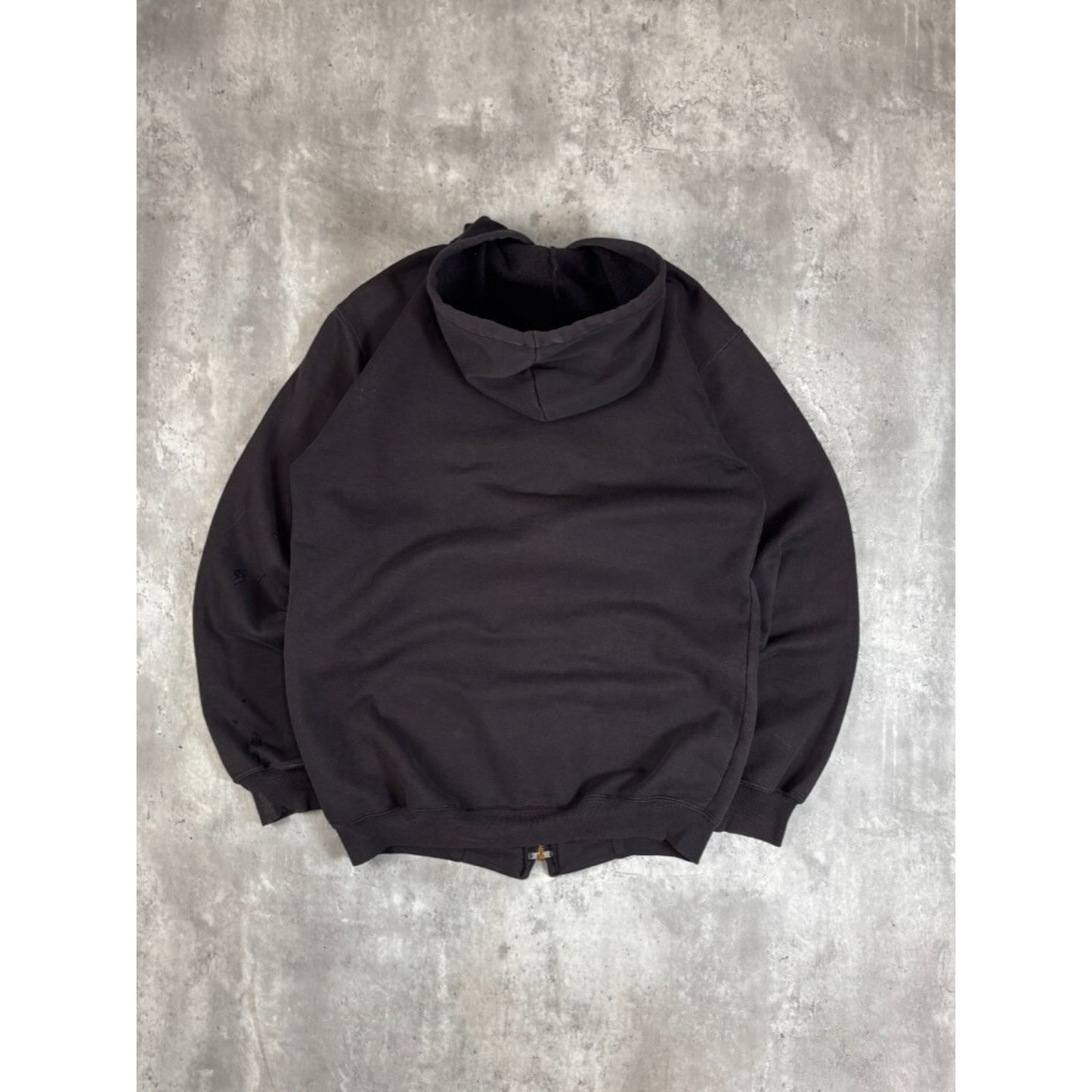 Vintage Carhartt Embroidered Spellout Full Zip Hooded Sweatshirt Size Small
