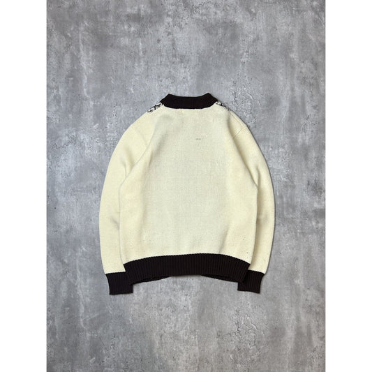 Vintage 1980s McGregor Abstract Stripe Pullover Sweater Size Large