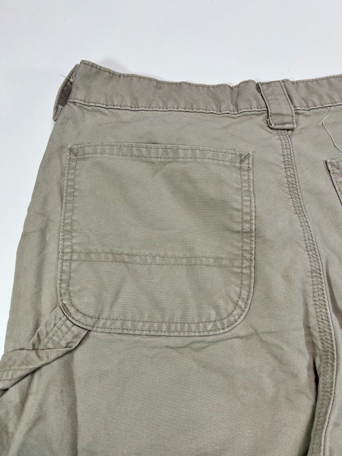 Vintage Carhartt Canvas Workwear Carpenter Pants Size 31W Tan