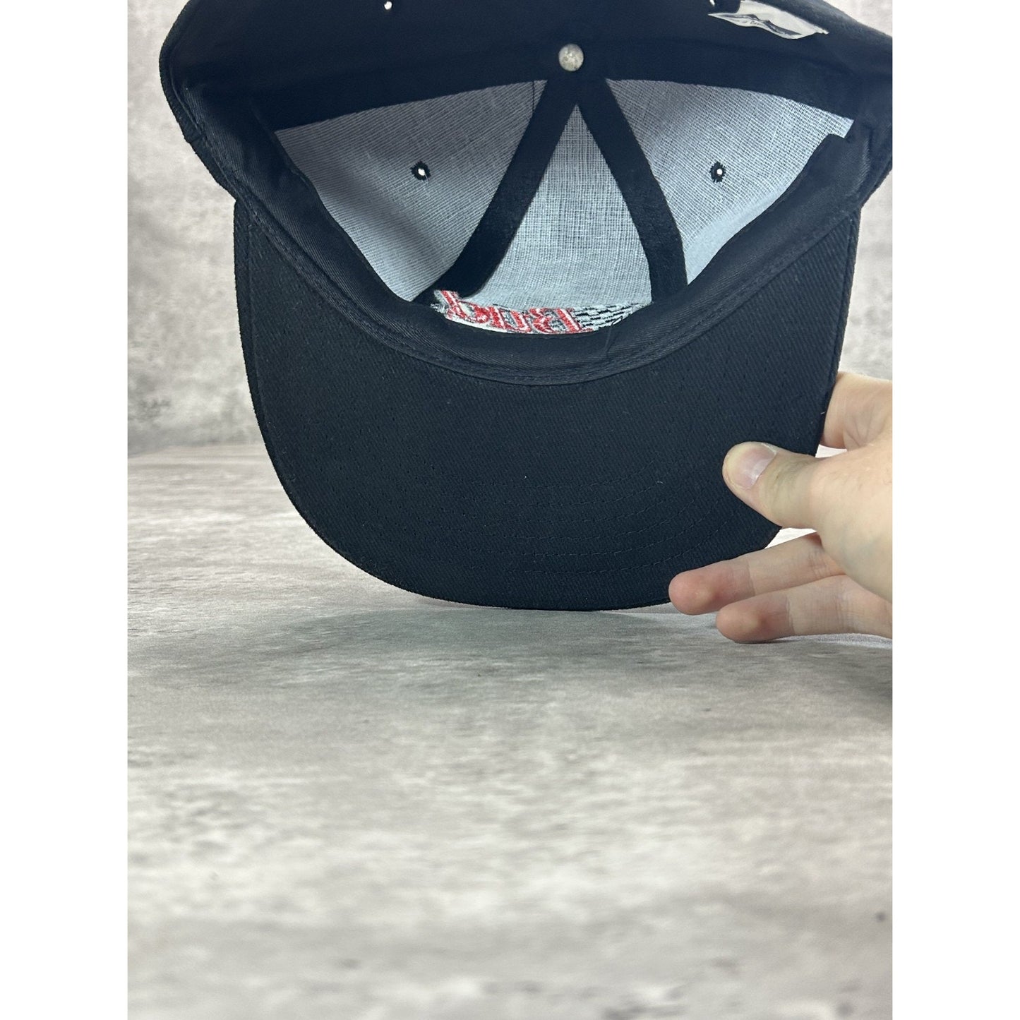 Vintage 90s Budweiser Racing Embroidered Spellout Nascar Strapback Hat OSFA