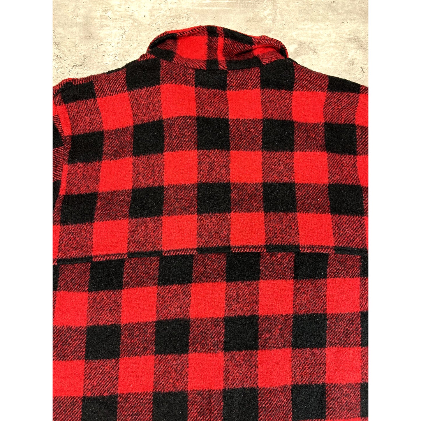 Vintage 80s/90s Codet Buffalo Plaid Heavy Flannel Jacket Size XL