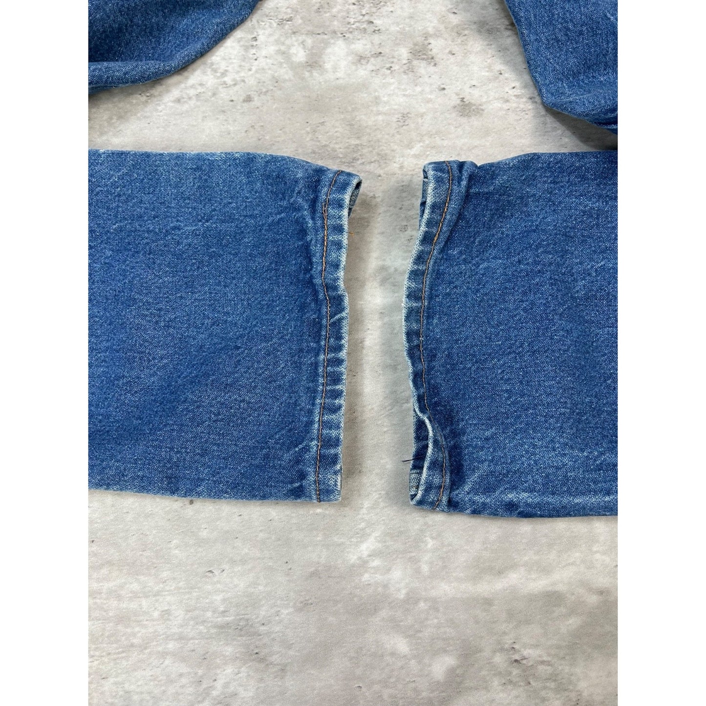 Vintage Wrangler Dark Wash Denim Western Pants Size 34 Blue