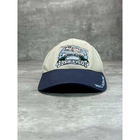 Vintage Alaska Bush Pilot Embroidered Spellout Destination Strapback Hat OSFA