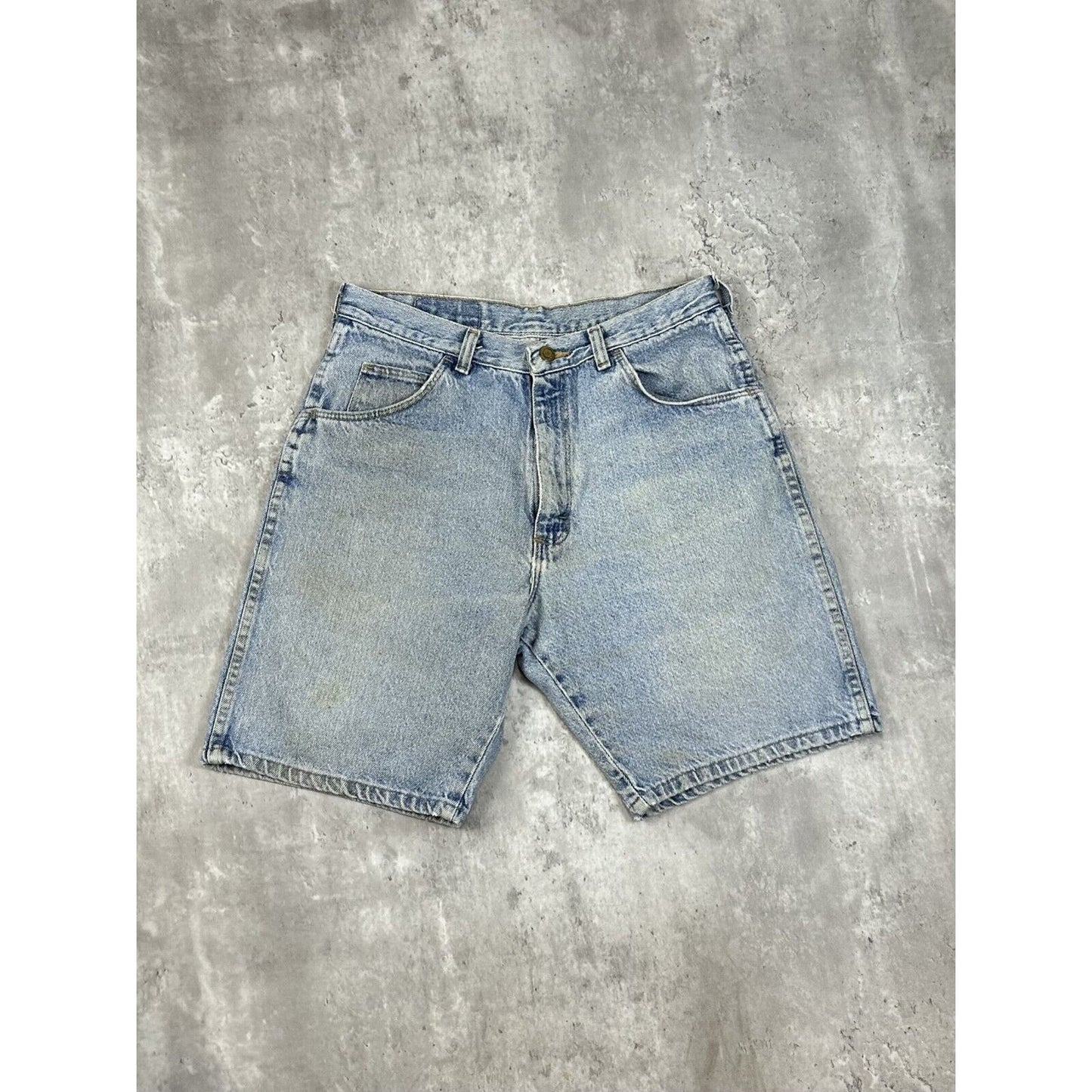 Vintage Wrangler Jeans Light Wash Denim Shorts Size 30 Blue