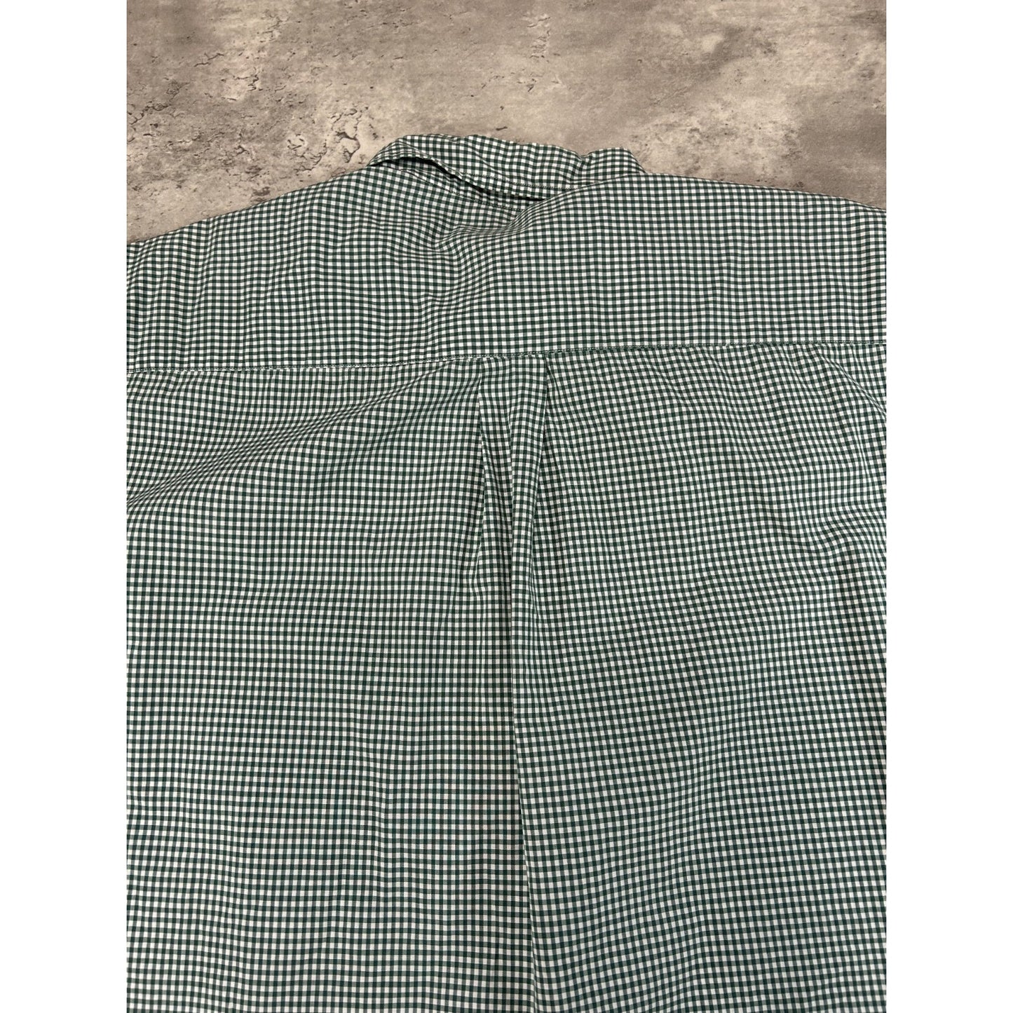 Vintage 90s L.L. Bean Plaid Short Sleeve Reworked Cropped Button Up Shirt Sz XL