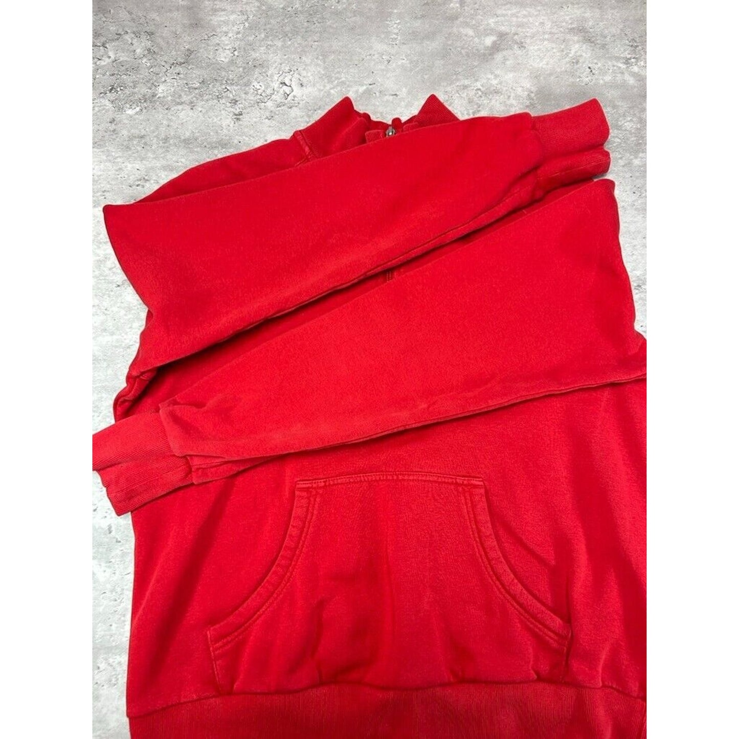 Vintage Y2K Womens Nike Embroidered Swoosh 1/2 Zip Sweatshirt Size XL Red