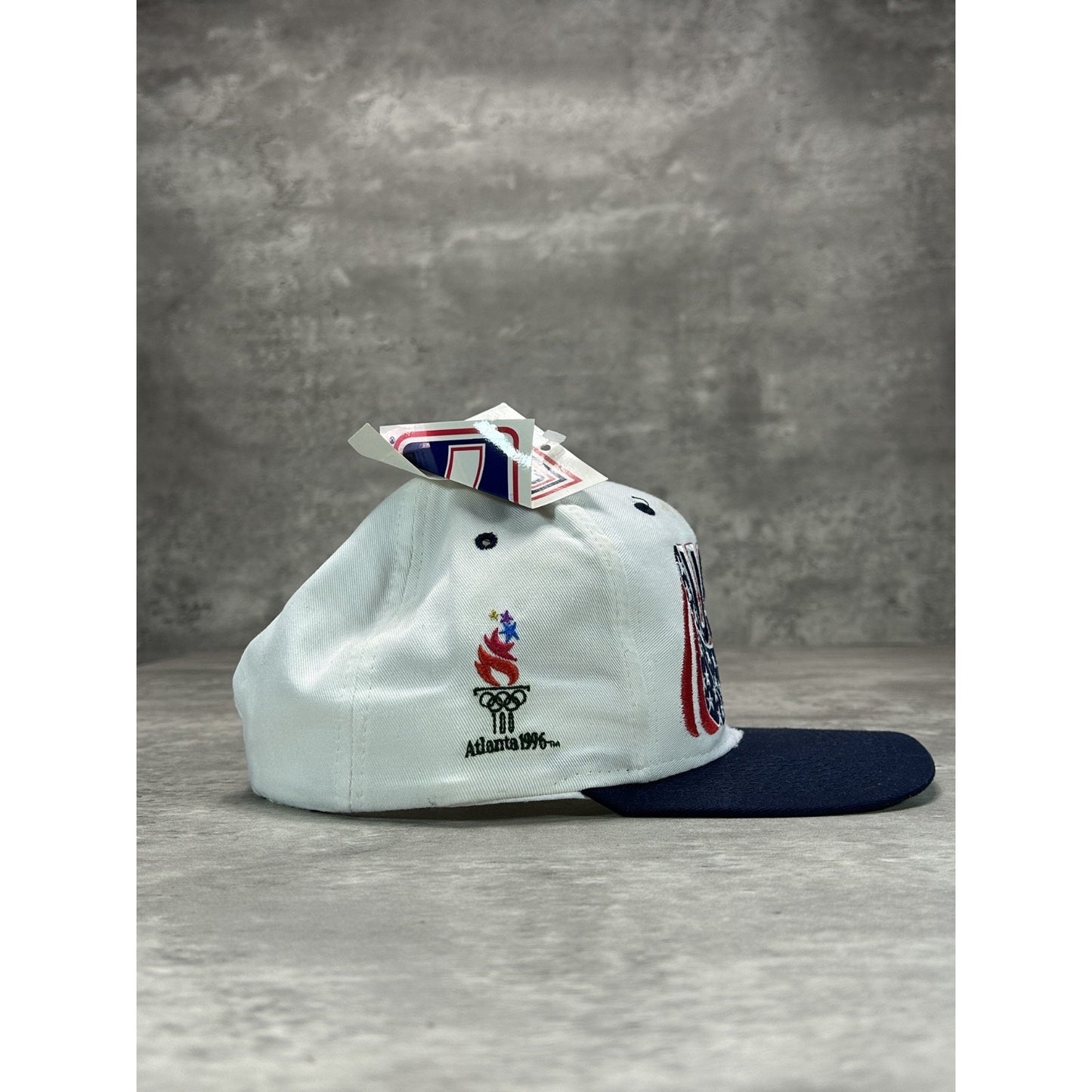 Vintage 1996 Atlanta Olympics Team USA Embroidered Logo Snapback Hat OSFA