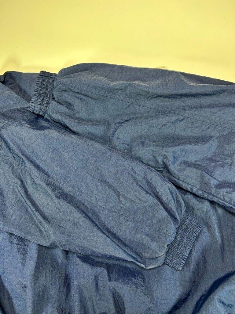 Vintage Notre Dame Fighting Irish NCAA Pullover Windbreaker Jacket Size XL Blue