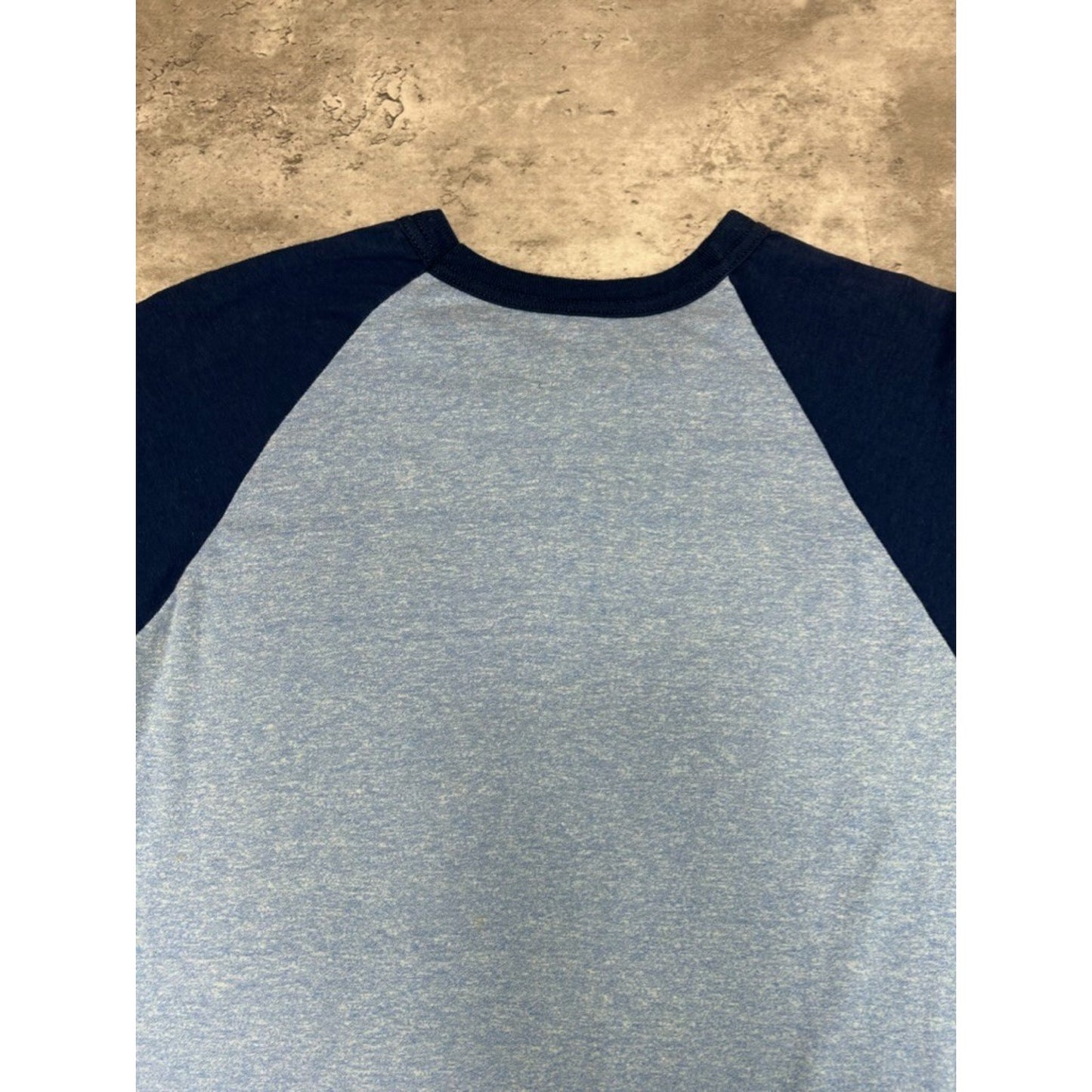 Vintage 1970s Thanks A Million NGH Graphic Spellout Raglan T-Shirt Size Medium