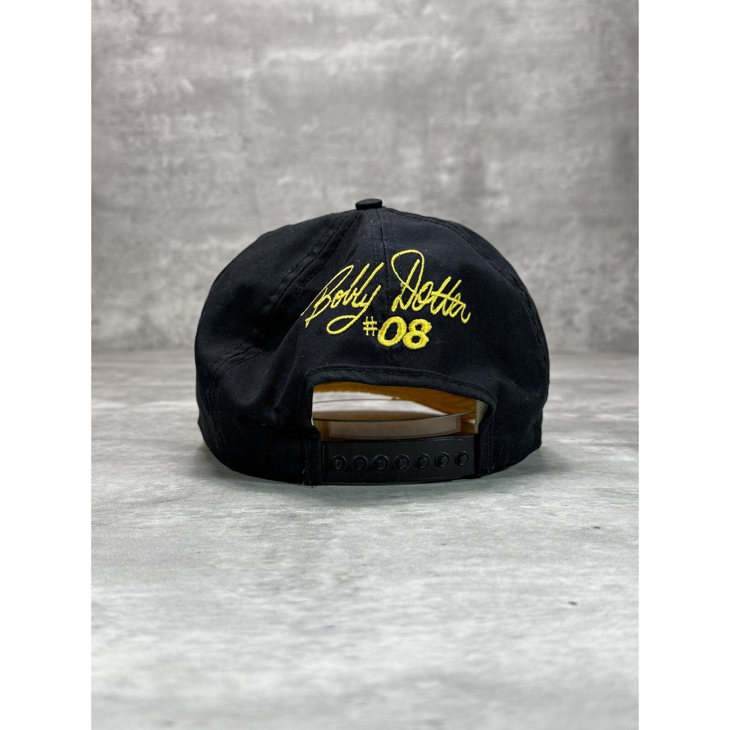 Vintage DeWalt Racing Team NASCAR Embroidered Flag Snapback Hat OSFA