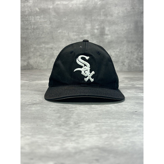 Vintage 90s Chicago White Sox MLB Embroidered Logo Baseball Snapback Hat OSFA