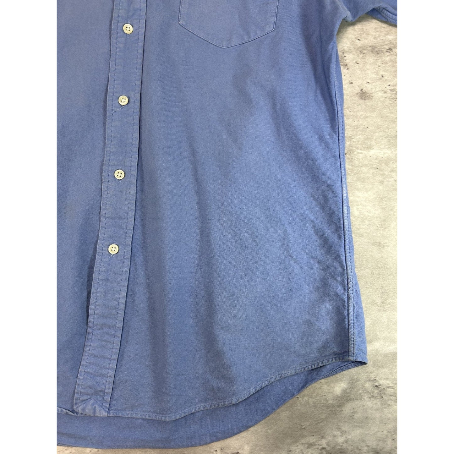 Vintage Polo Ralph Lauren Embroidered Pony Long Sleeve Button Up Shirt Sz Medium