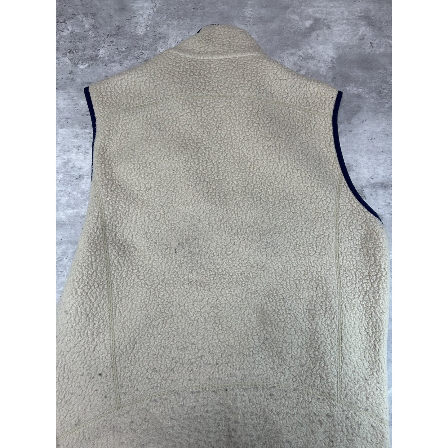 Vintage Patagonia Deep Pile Fleece Full Zip Sweatshirt Vest Size Large