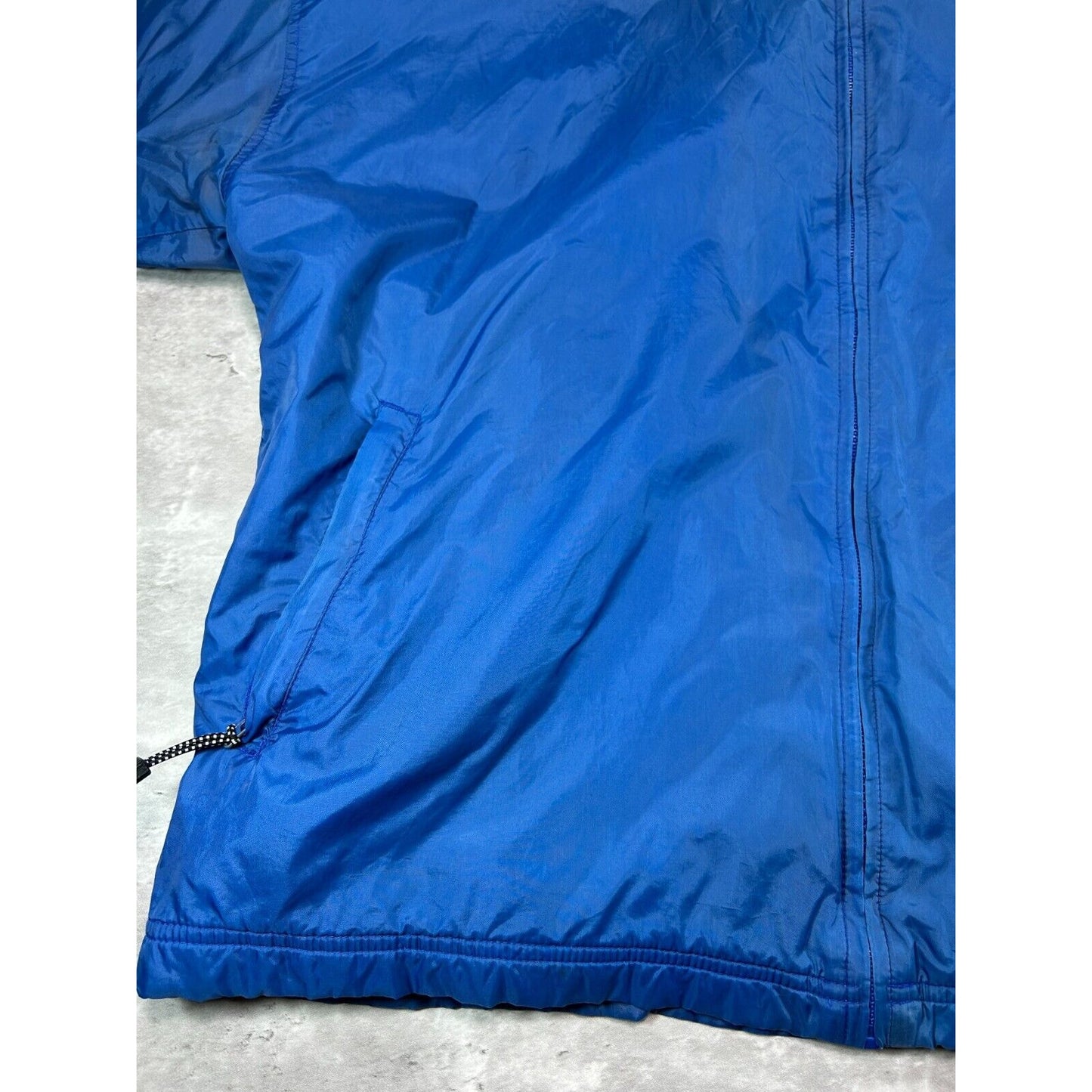Vintage Indianapolis Colts NFL Fleece Lined Nylon Hooded Football Jacket Size XL