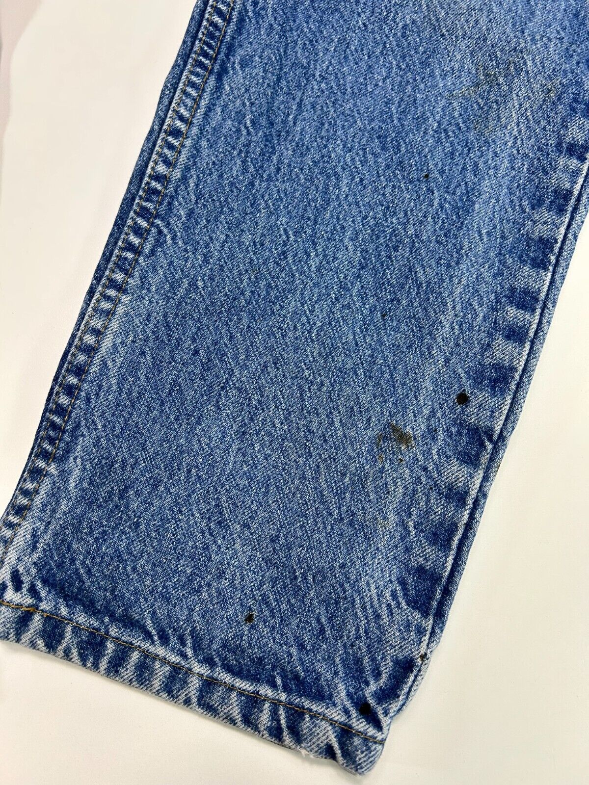 Vintage Carhartt Medium Wash Denim Work Wear Pants Size 30W Blue