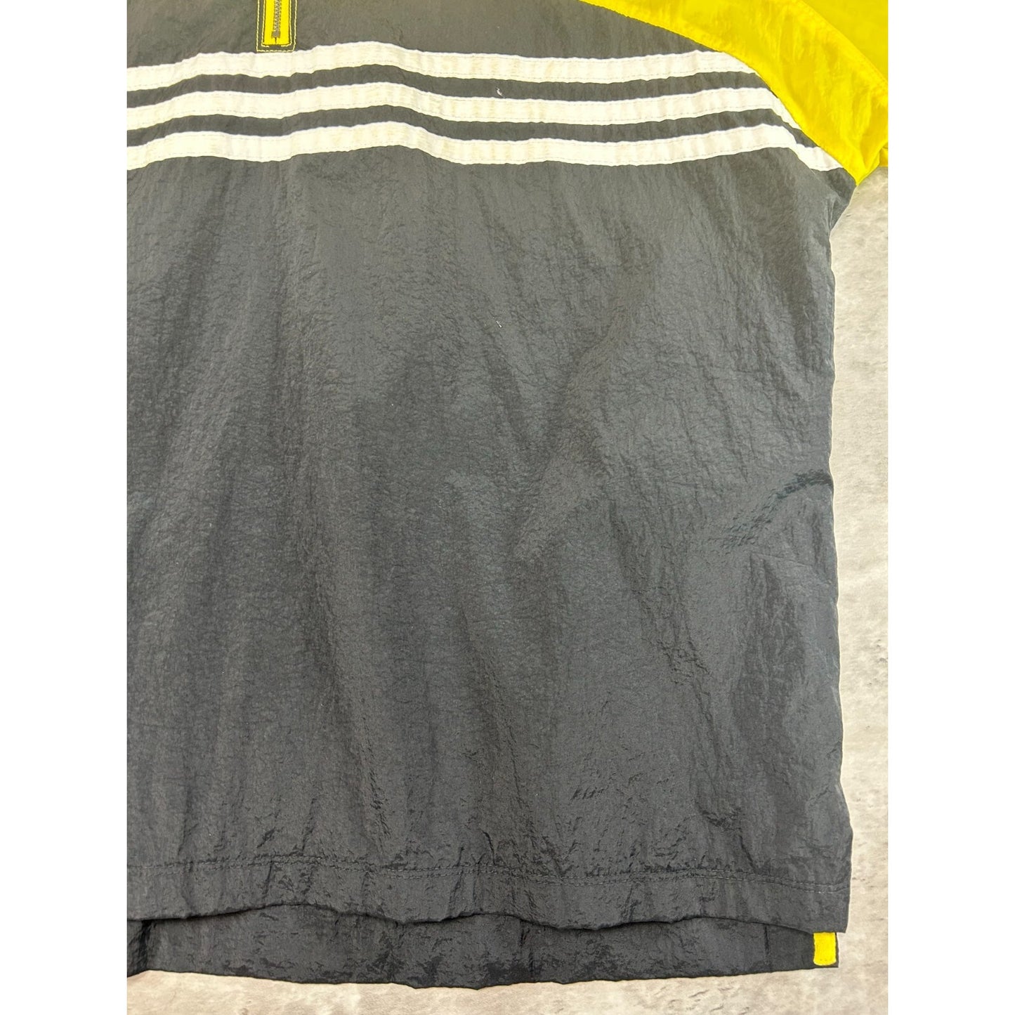 Vintage 90s Adidas Embroidered Spellout Nylon Windbreaker Jacket Size Large