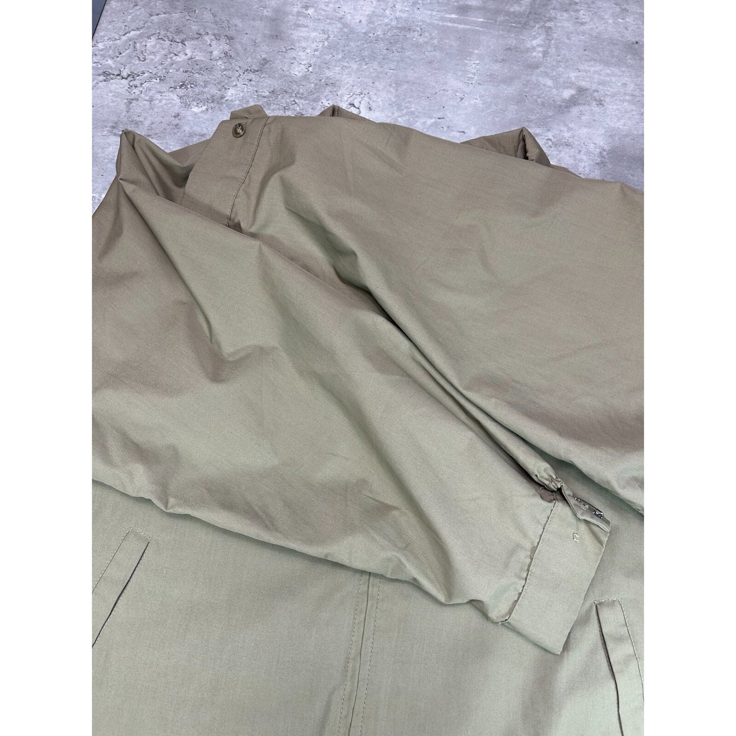 Vintage 1970s English Squire Harrington Ricky Jacket Size 58 XXL Beige