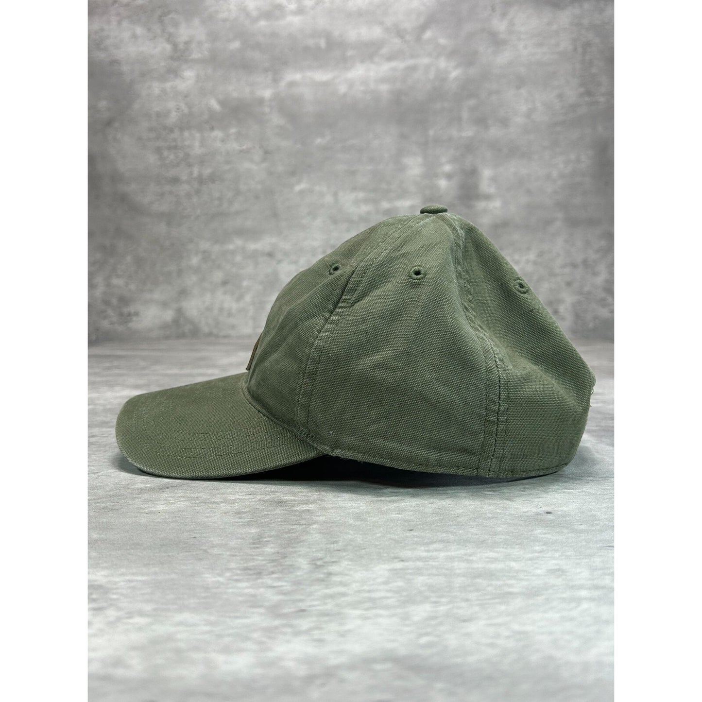 Vintage Carhartt Embroidered Patch Workwear Strapback Hat OSFA Green