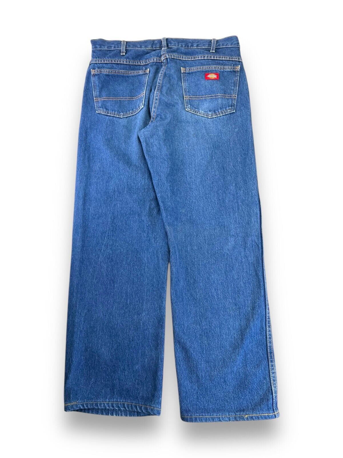 Vintage Dickies Dark Wash Denim Workwear Pants Size 36W Blue