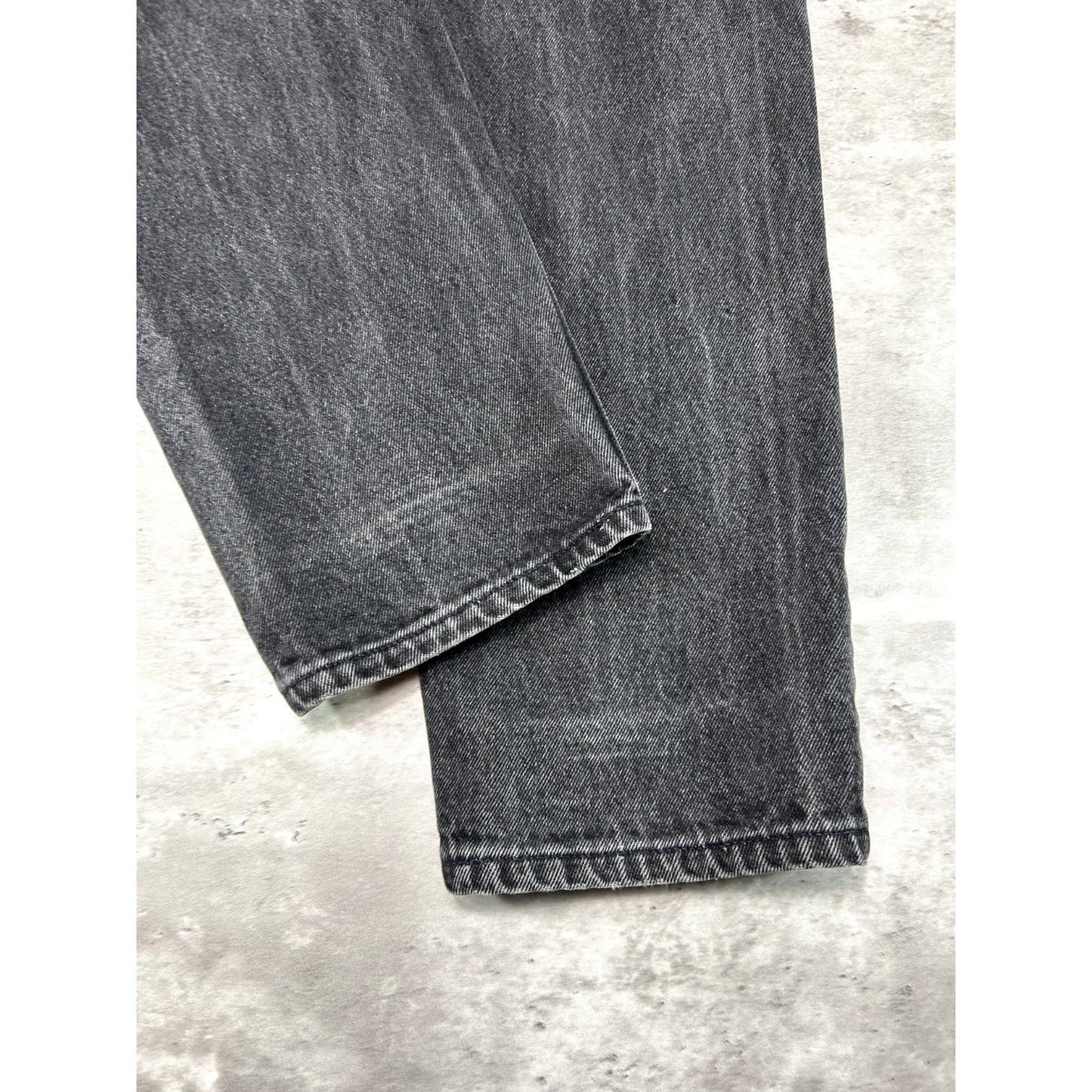 Vintage 80s/90s Levis 550 Orange Tab Tapered Leg Black Denim Pants Size 30W