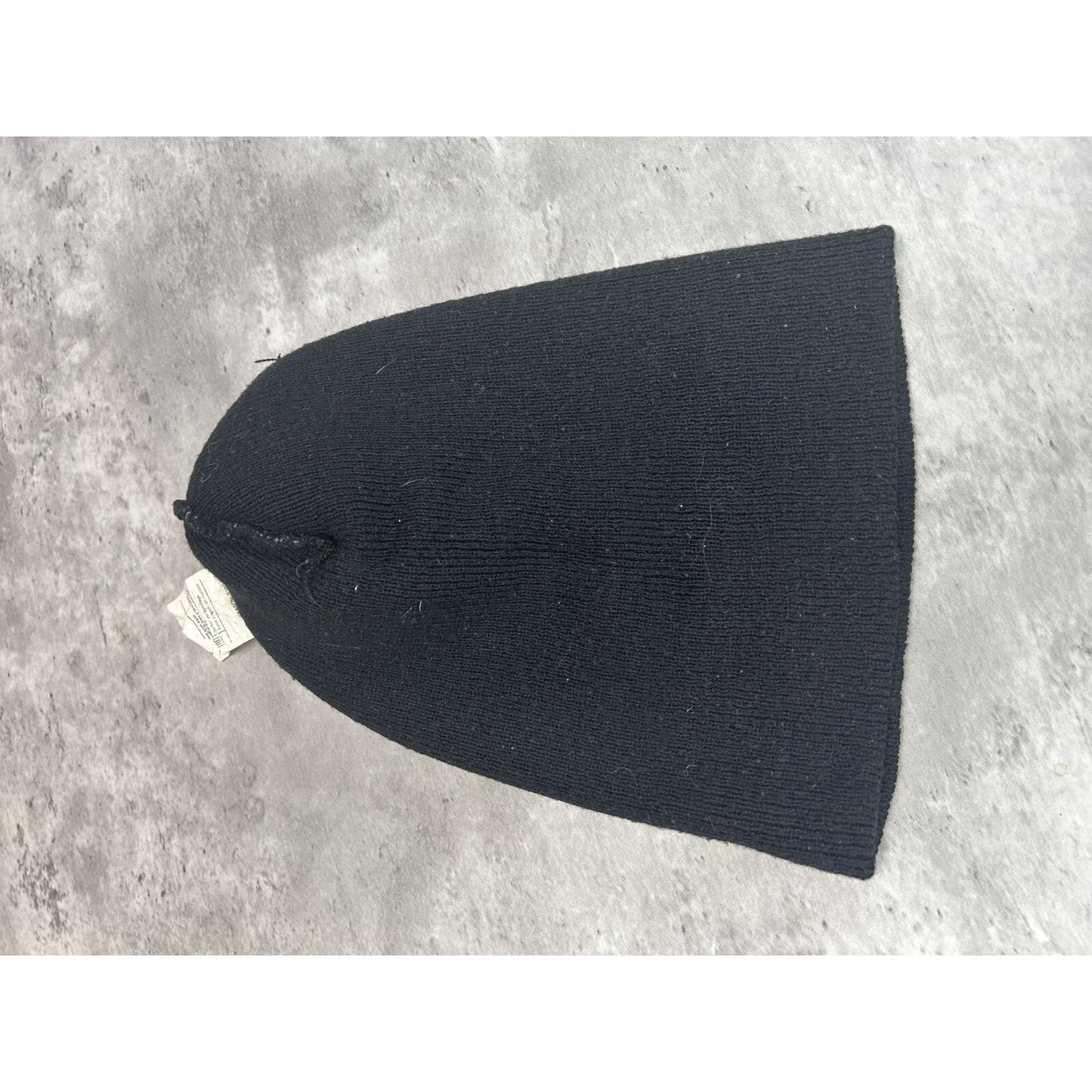 Vintage Carhartt Workwear Embroidered Patch Beanie Hat OSFA Black