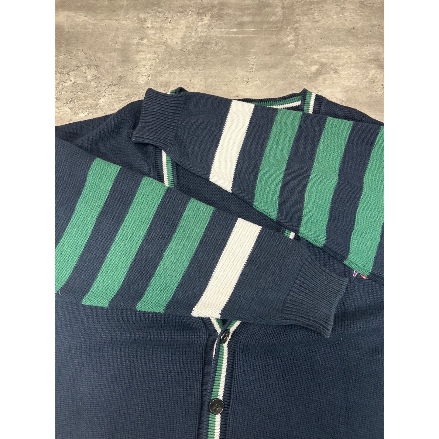 Vintage 90s Golf Classics Embroidered Cardigan Knit Sweater Size Large