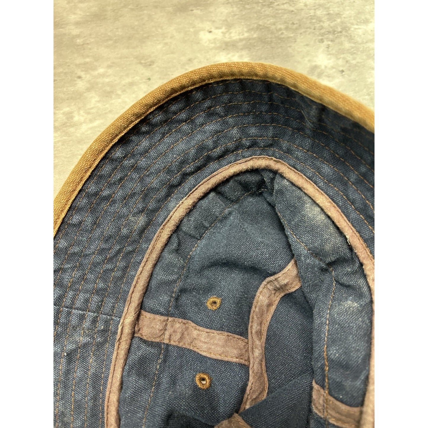 Vintage Rain Forest Cafe Dark Wash Denim Bucket Hat OSFA Blue