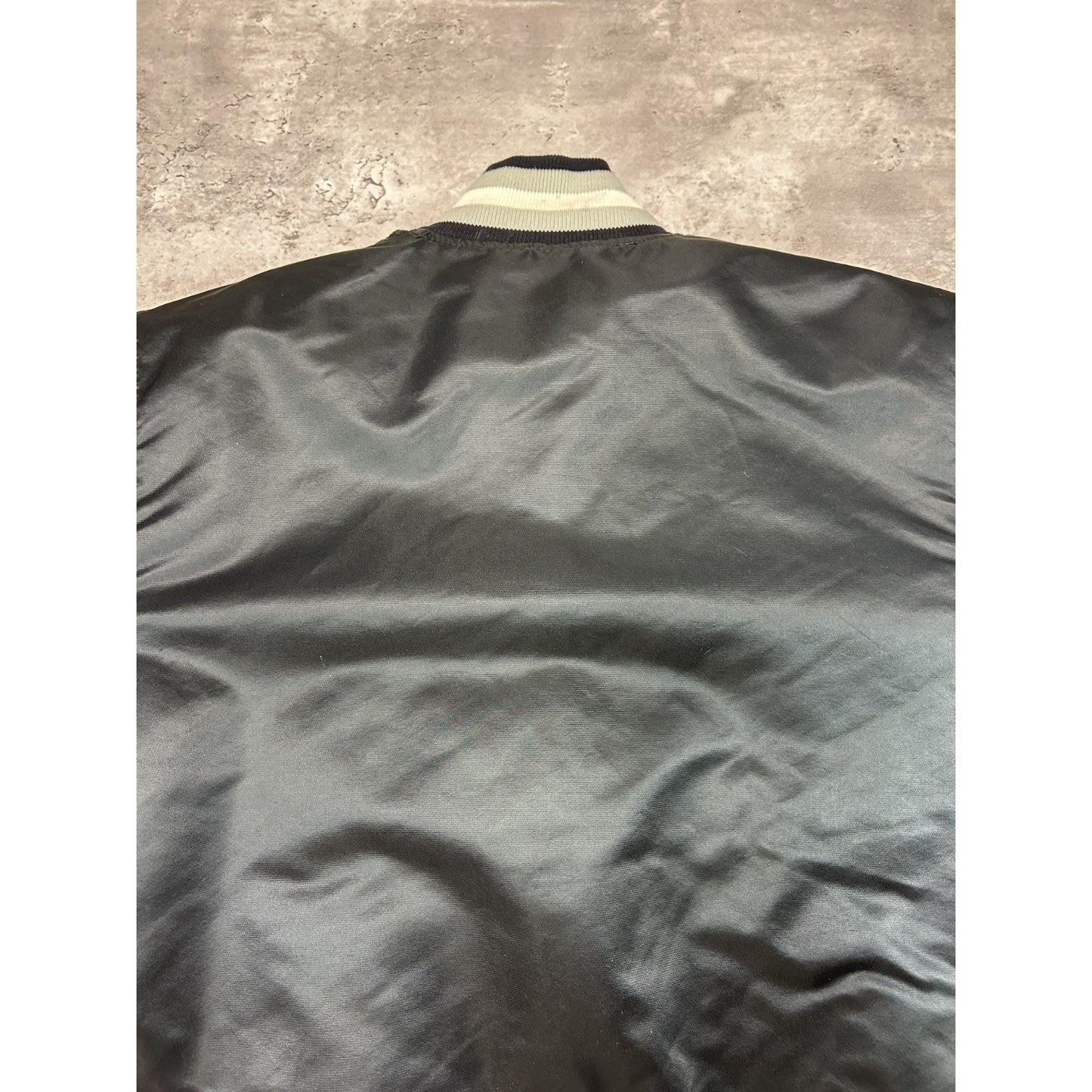 Vintage 80s Los Angeles Kings NHL Starter Satin Bomber Jacket Size Large