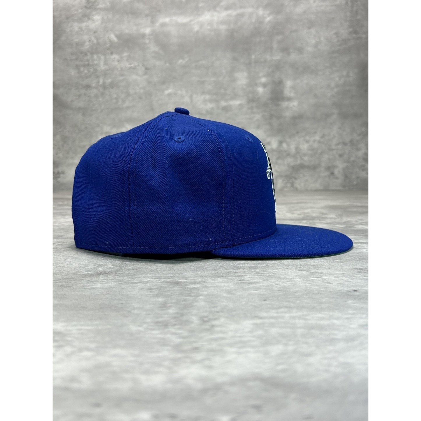 San Bernardino Stampede MiLB Embroidered Logo Baseball Fitted Hat 7 1/2 Blue