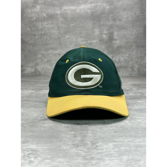 Vintage 90s Green Bay Packers NFL Embroidered Logo Football Fitted Hat 7