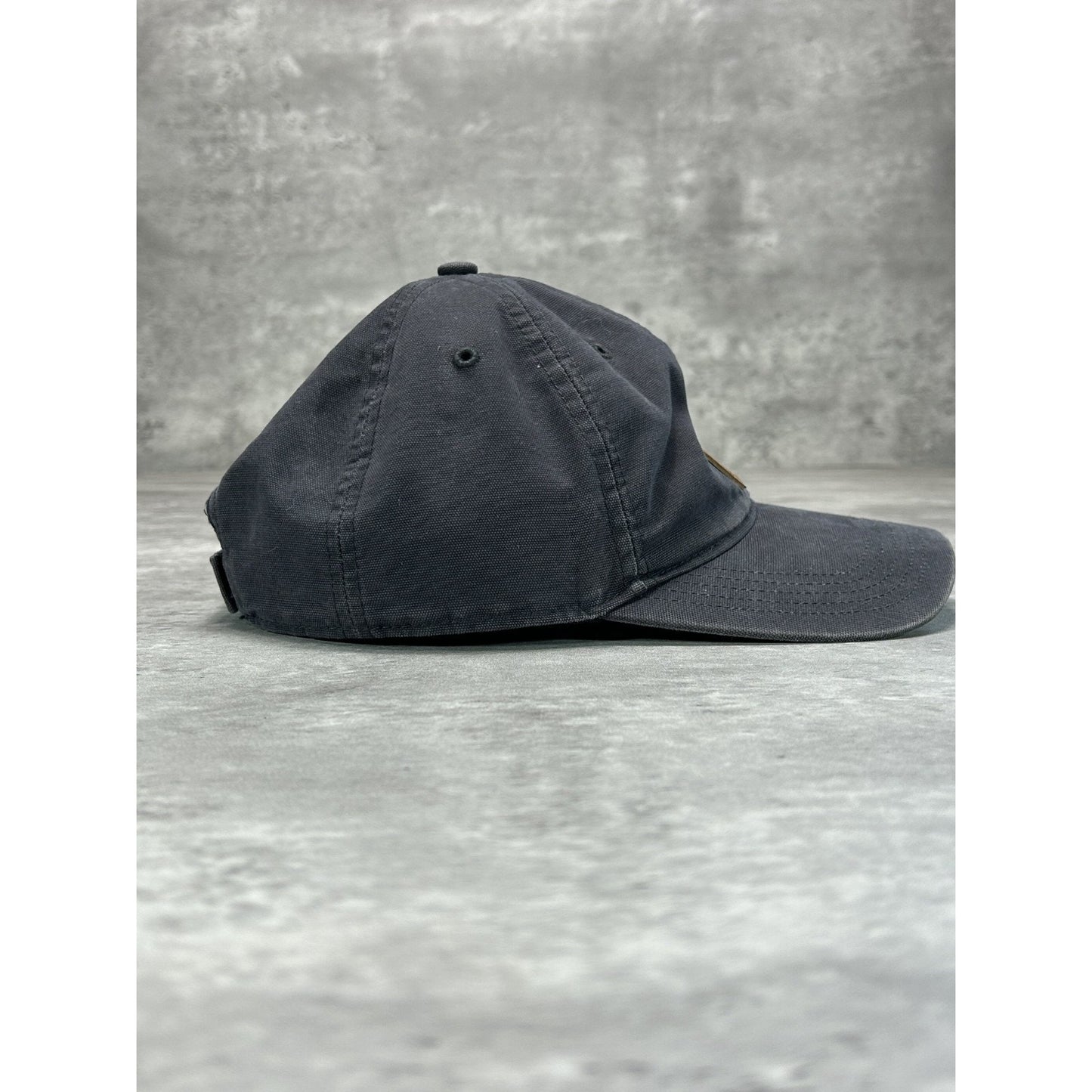 Vintage Carhartt Embroidered Patch Workwear Strapback Hat OSFA Gray