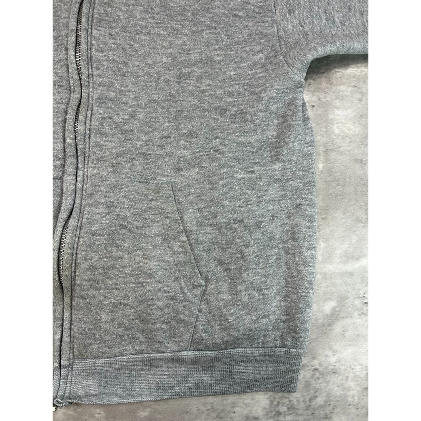 Vintage 1970s/80s Healthknit Thermal Lined Full Zip Hooded Sweatshirt Size Large