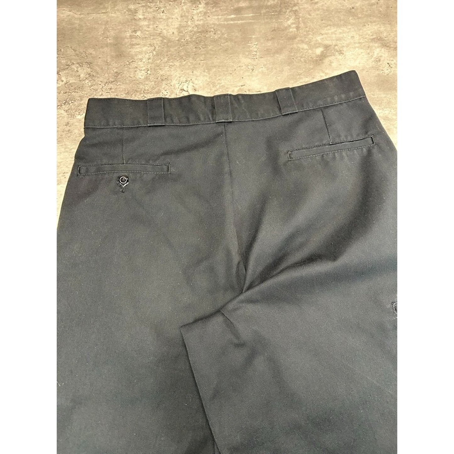 Vintage Dickies Loose Fit Canvas Workwear Five Pocket Shorts Size 35 Black