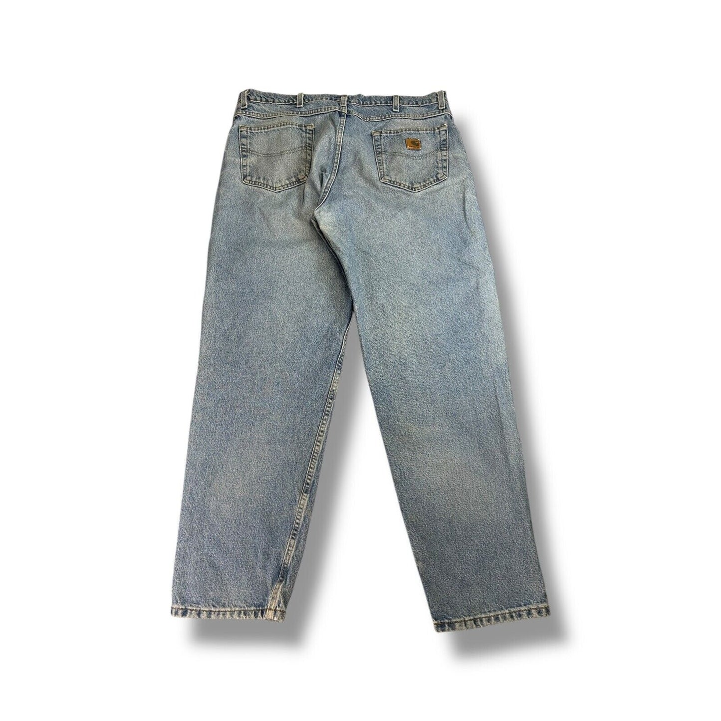 Vintage Carhartt Light Wash Denim Workwear Pants Size 38 Blue